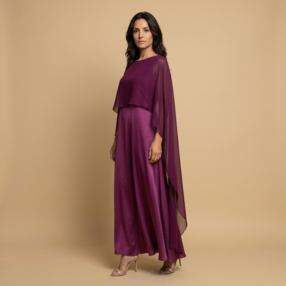 Vestido Largo Mujer Elegante Corte Recto