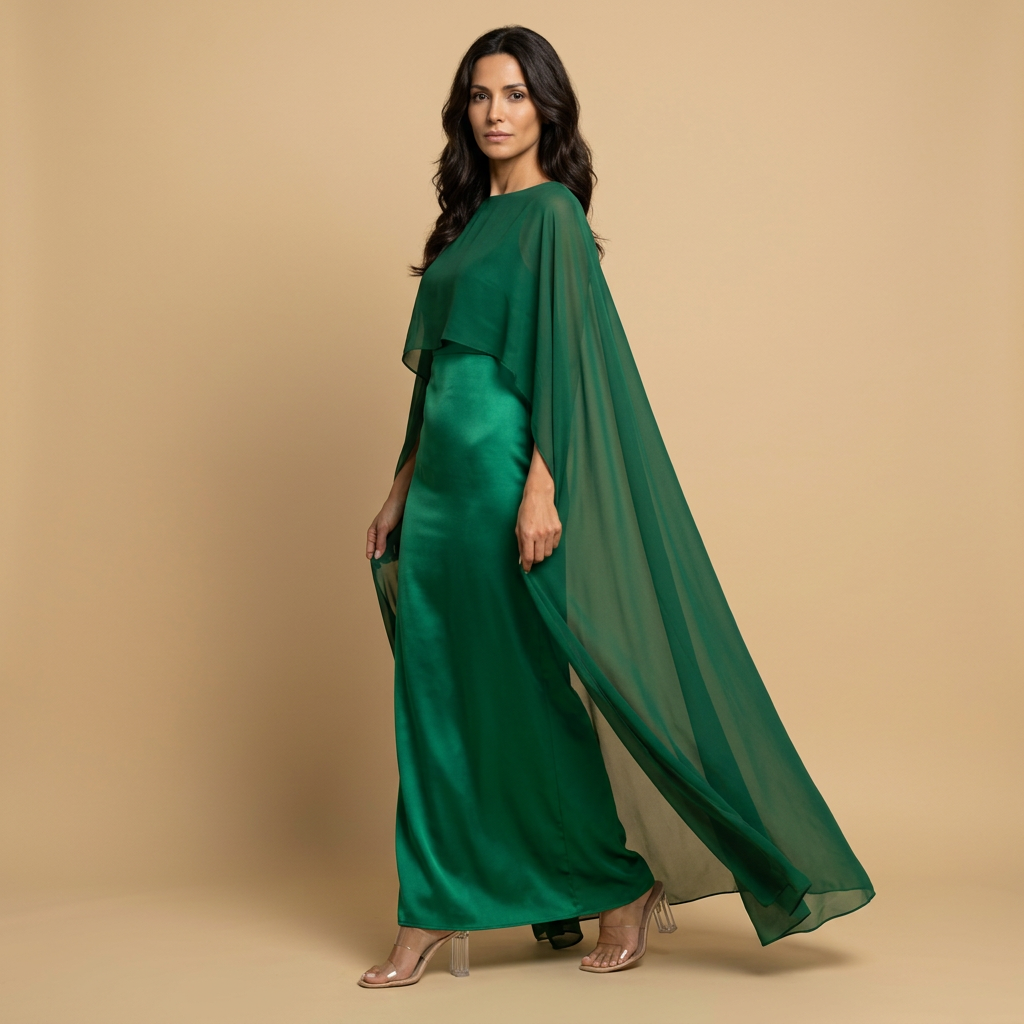 Vestido Largo Mujer Elegante Corte Recto