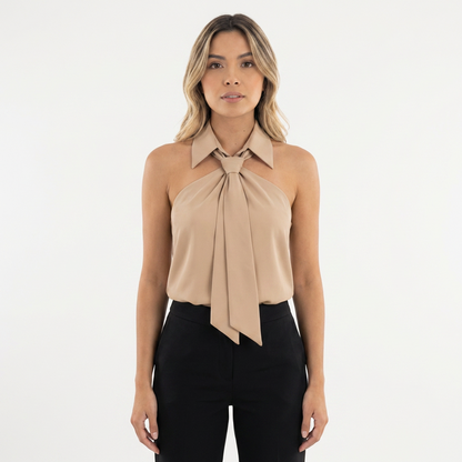 Blusa Mujer Cuello Halter Estilo Elegante - Mavetta