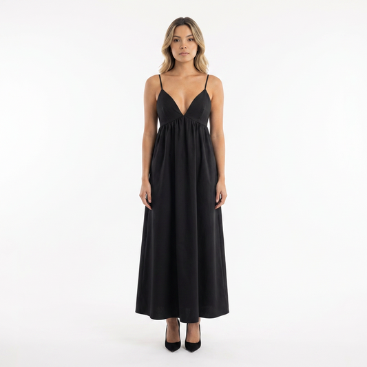 Vestido largo mujer escote espalda abierta - Mavetta
