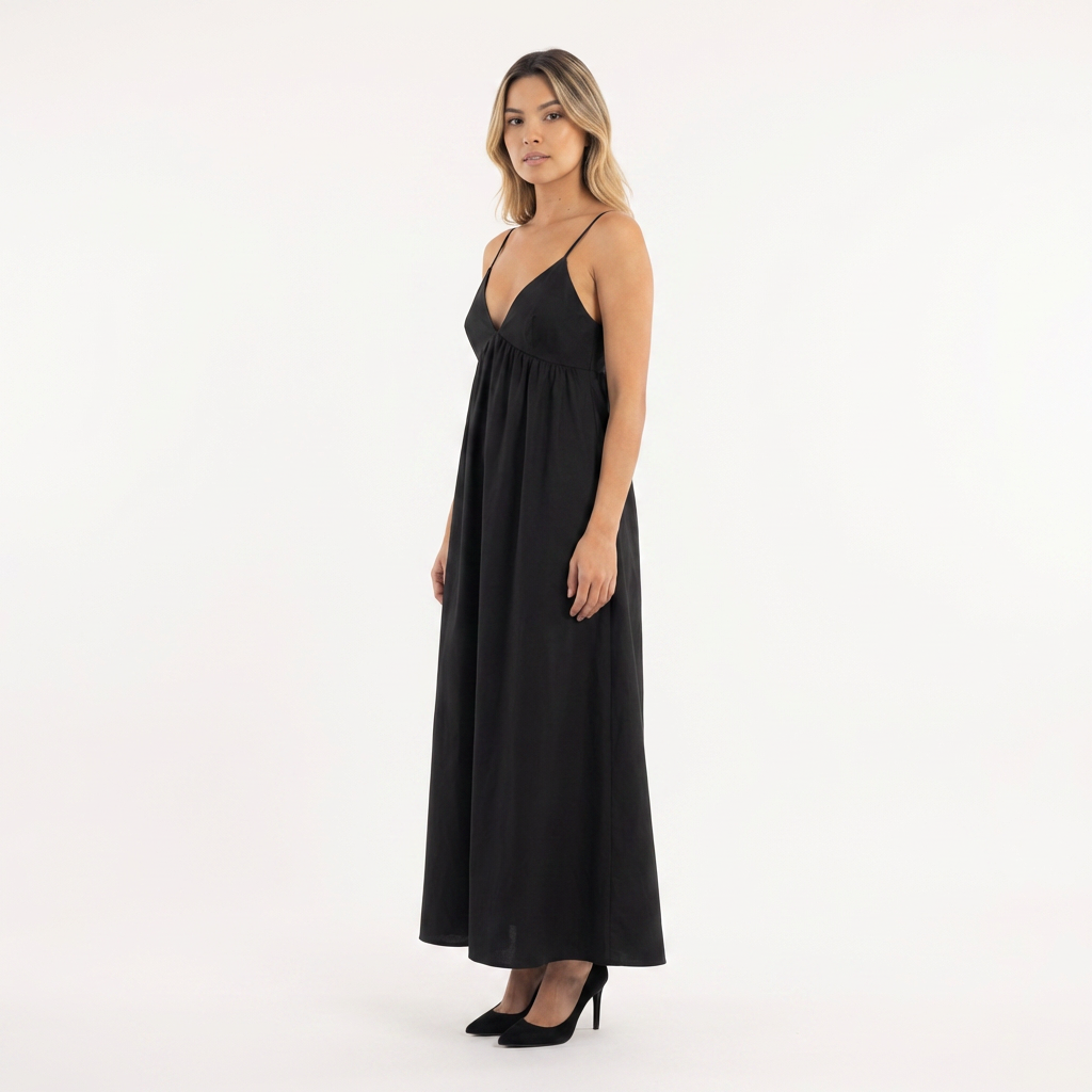 Vestido largo mujer escote espalda abierta