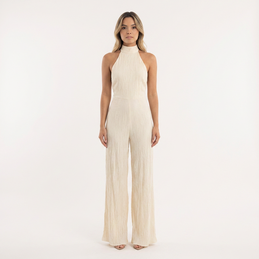 Conjunto Mujer Satén Halter Asimétrico - Mavetta