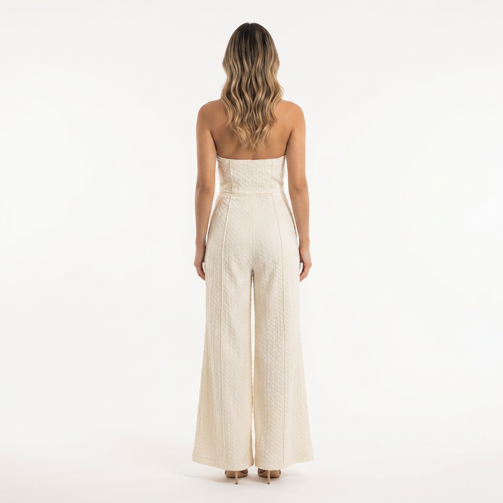 Conjunto Mujer Satén Halter Asimétrico