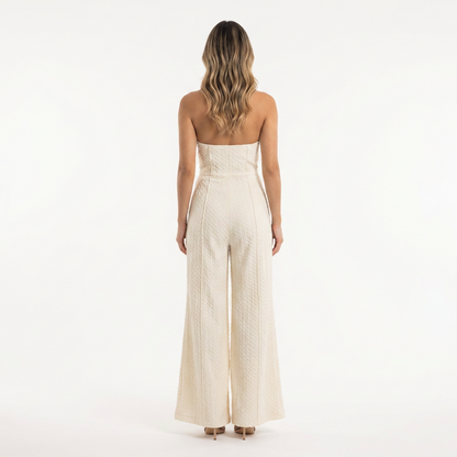 Conjunto Mujer Satén Halter Asimétrico