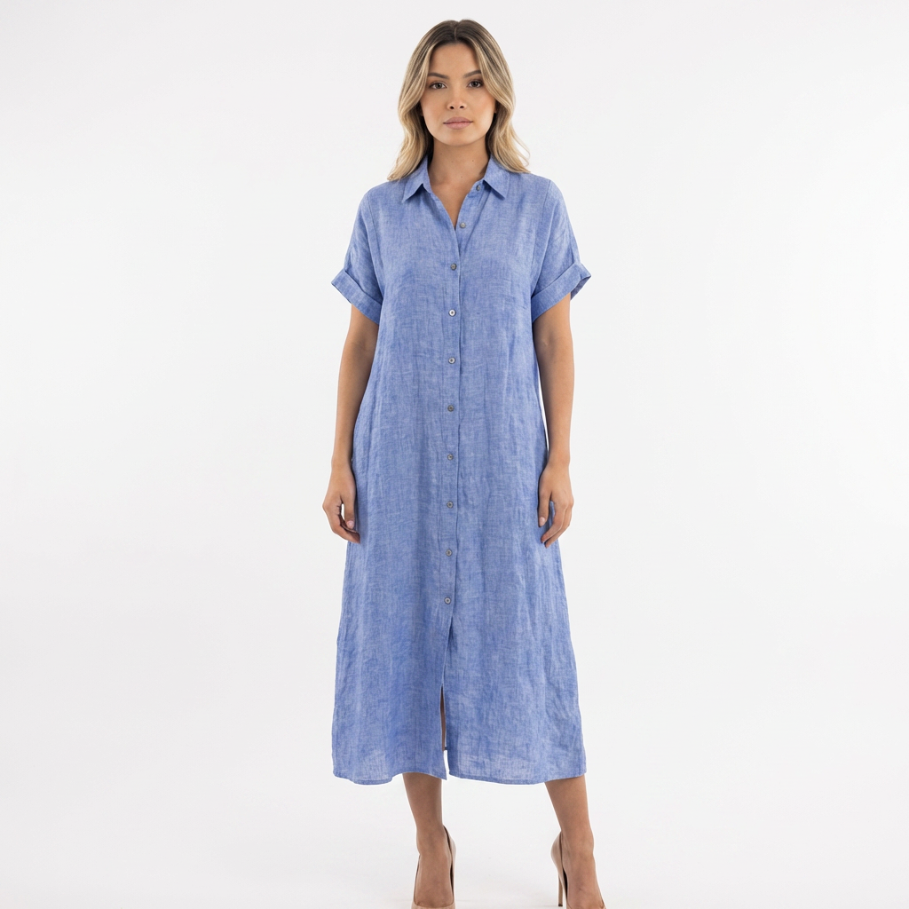 Vestido largo mujer de polo estilo elegante - Mavetta