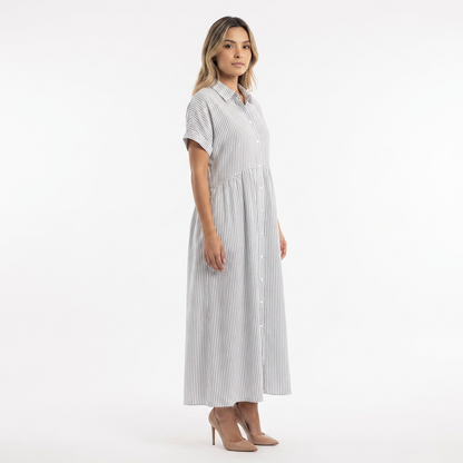 Vestido largo mujer de polo estilo elegante