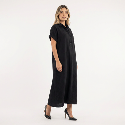 Vestido largo mujer de polo estilo elegante