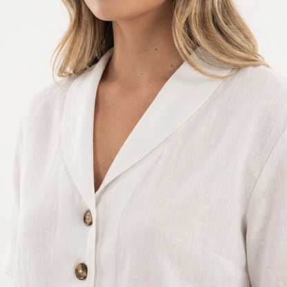 Blusa Mujer Cruzada Manga Larga Ajustada