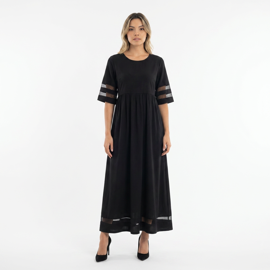 Vestido largo mujer efecto vientre plano elegante - Mavetta