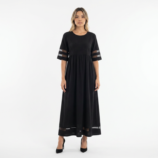 Vestido largo mujer efecto vientre plano elegante - Mavetta