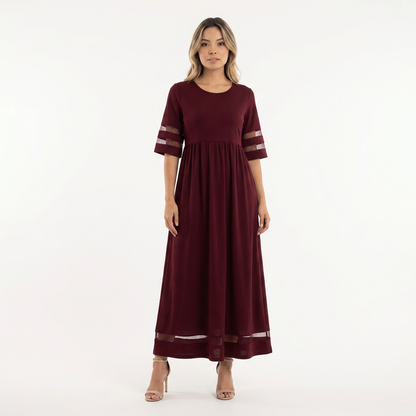 Vestido largo mujer efecto vientre plano elegante