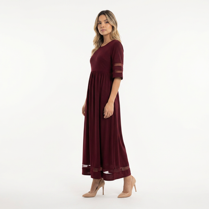 Vestido largo mujer efecto vientre plano elegante