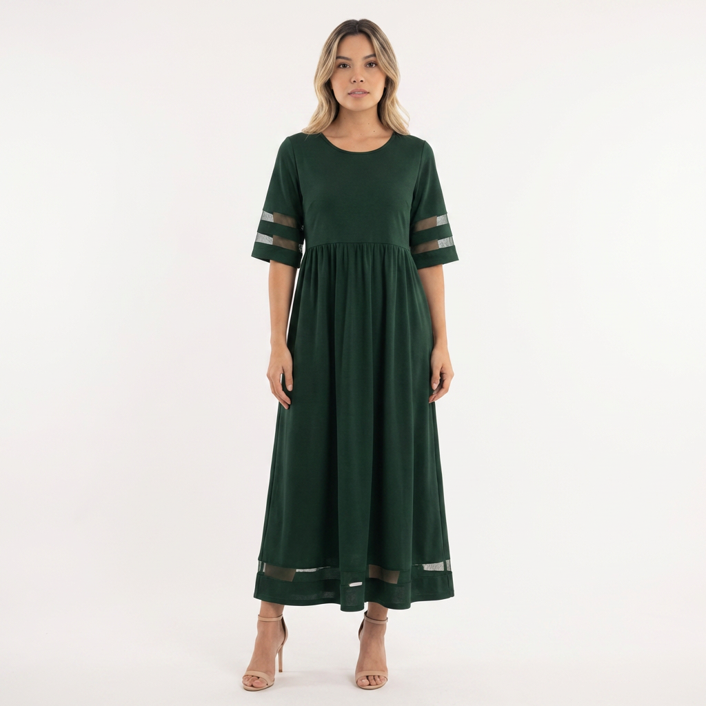 Vestido largo mujer efecto vientre plano elegante