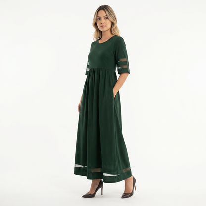 Vestido largo mujer efecto vientre plano elegante