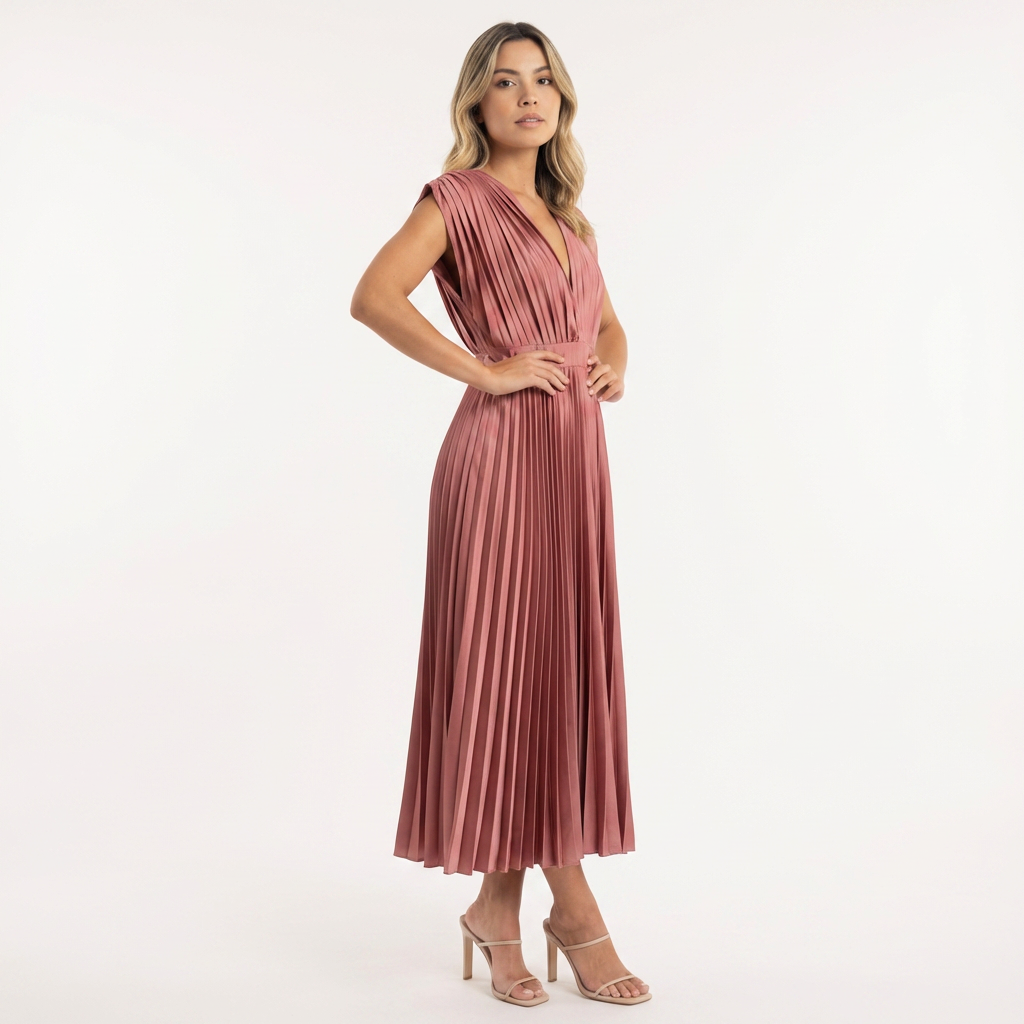 Vestido largo mujer de gala elegante