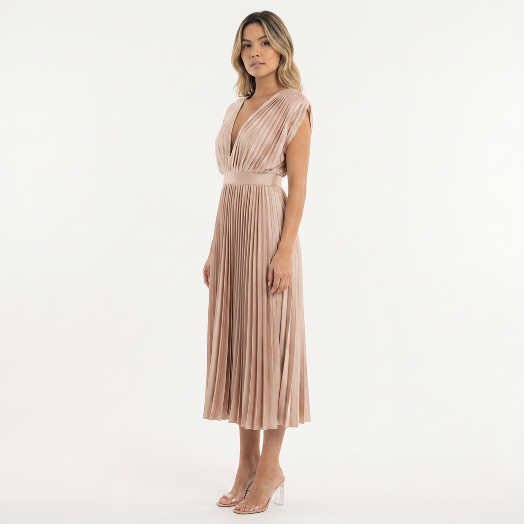 Vestido largo mujer de gala elegante