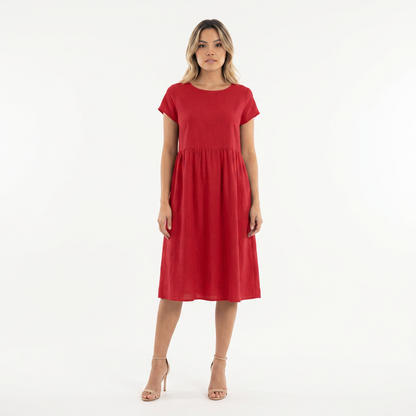 Vestido midi mujer Casual Bolsillos - Mavetta