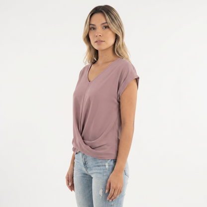 Blusa mujer escote corazón casual