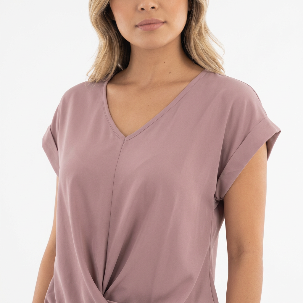 Blusa mujer escote corazón casual