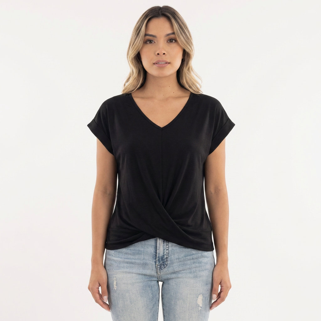 Blusa mujer escote corazón casual
