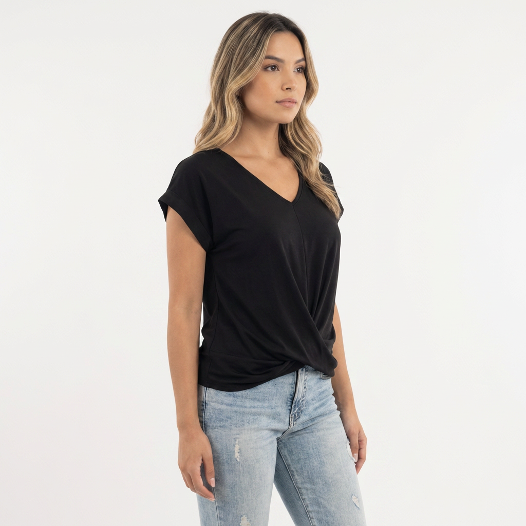 Blusa mujer escote corazón casual