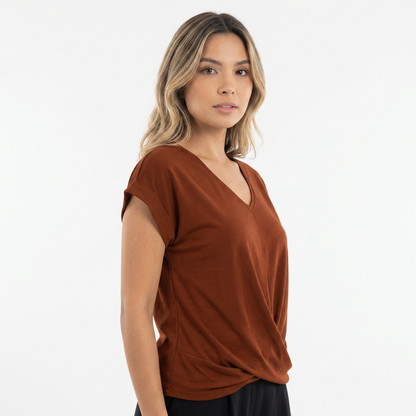 Blusa mujer escote corazón casual