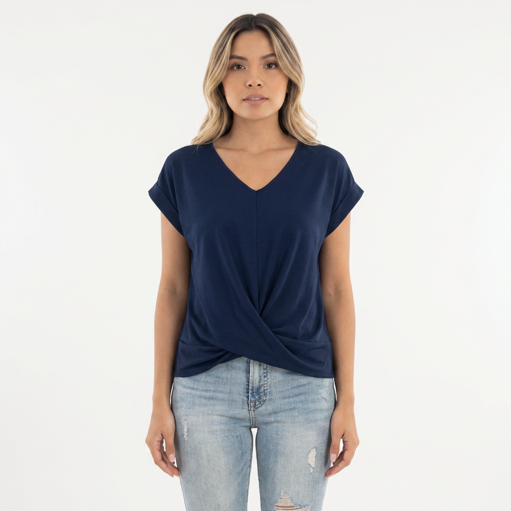 Blusa mujer escote corazón casual