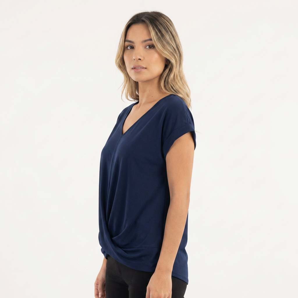 Blusa mujer escote corazón casual