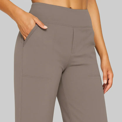 Pantalones Mujer Algodón Elástico Corte Cómodo