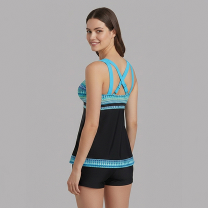Conjunto Bañador Tankini Mujer Nudo Frontal Ajuste Cómodo