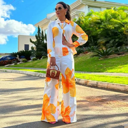 Conjunto Mujer Blusa Tirantes y Pantalón Suelto Veraniego