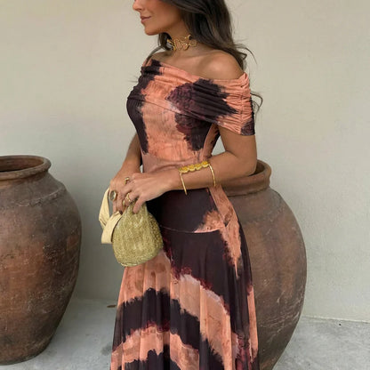 Vestido Mujer Mesh Asimétrico