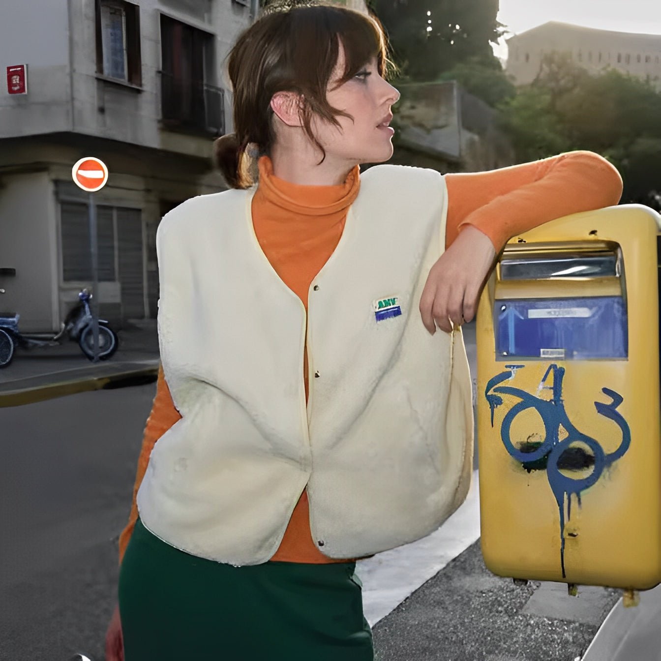 Chaleco Mujer Acolchado Suave con Botones y Bolsillos Aislante