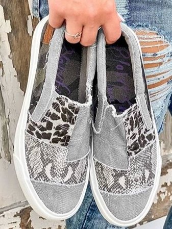 Zapatillas Mujer sin Cordones Diseño con Parches