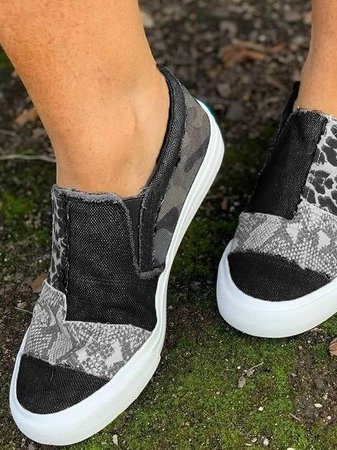 Zapatillas Mujer sin Cordones Diseño con Parches