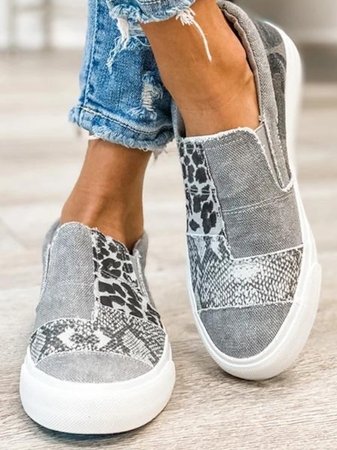 Zapatillas Mujer sin Cordones Diseño con Parches