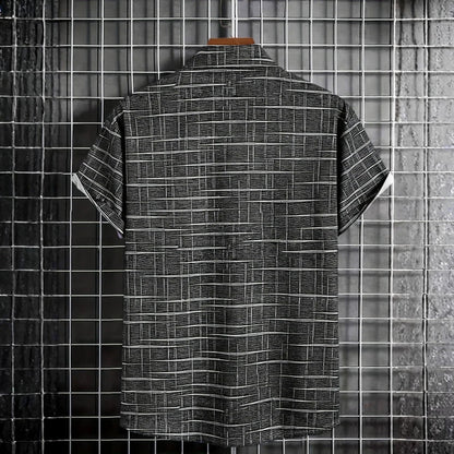 Camisa Hombre Manga Corta Estampada Hawaiana