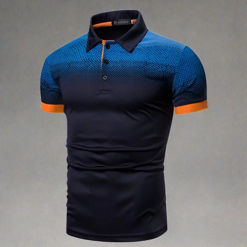 Polo hombre Algodón Ajuste Moderno efecto degradado