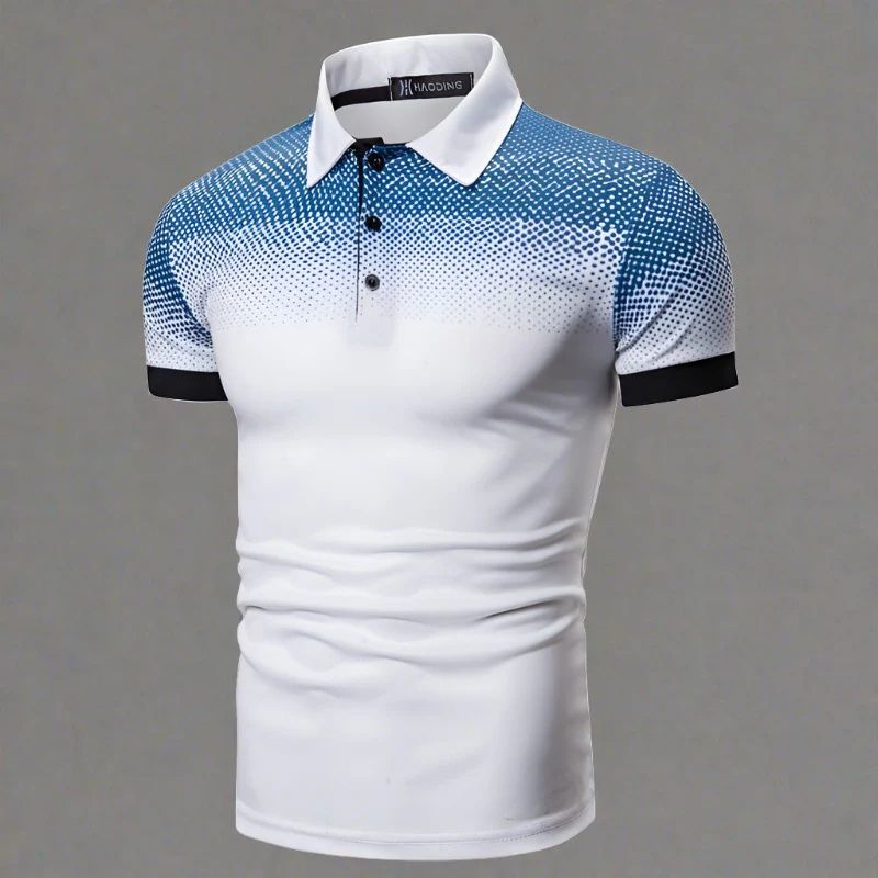 Polo hombre Algodón Ajuste Moderno efecto degradado