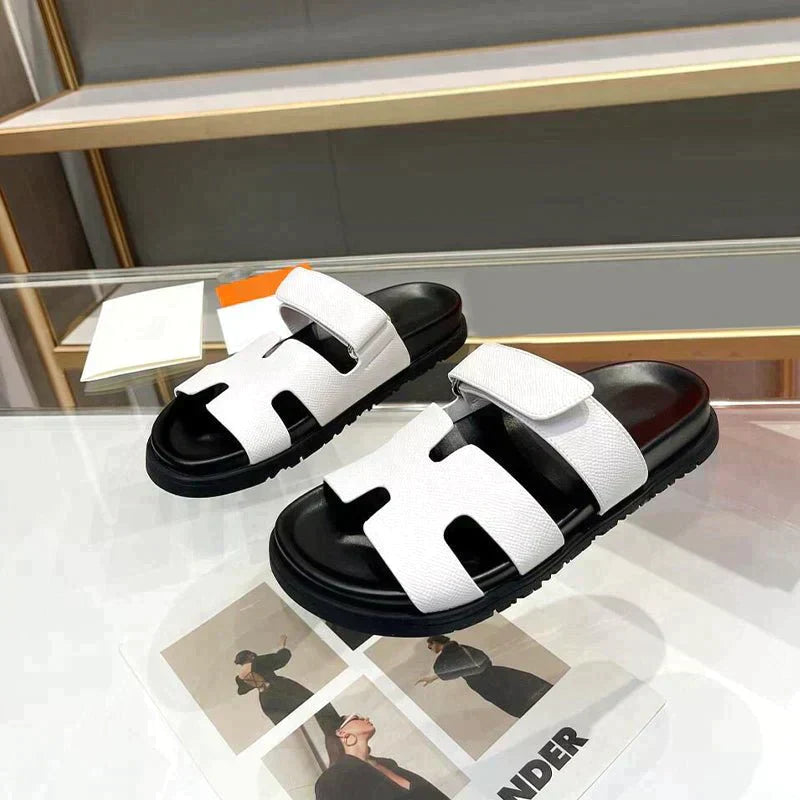 Sandalias Gladiadoras Mujer con Cierre de Velcro Ajustable