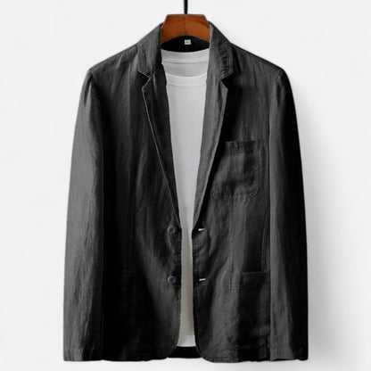 Blazer Hombre Casual Lino Corte Clásico