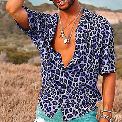 Polo Hombre Verano Algodón Estampado Ajuste Regular