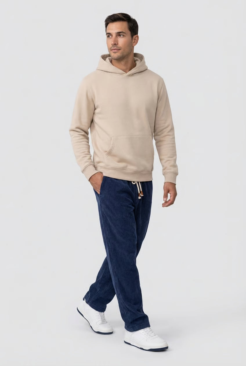 Pantalones Hombre de Pana Comodos Corte Regular