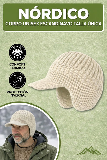 Gorro Hombre Invierno Lana Estilo Escandinavo