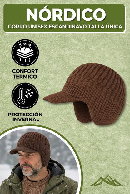 Gorro Hombre Invierno Lana Estilo Escandinavo