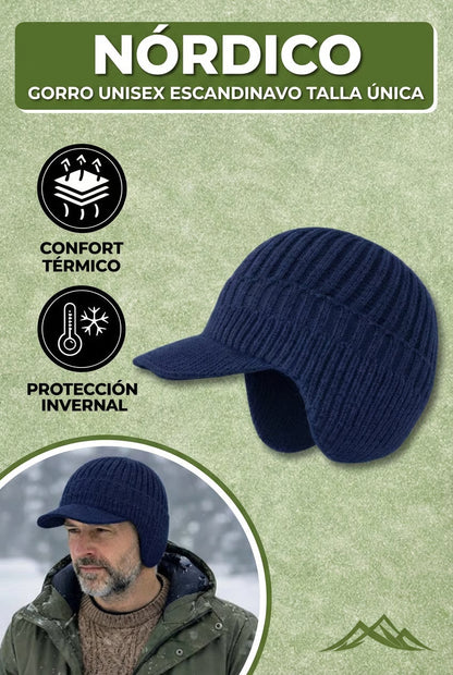 Gorro Hombre Invierno Lana Estilo Escandinavo
