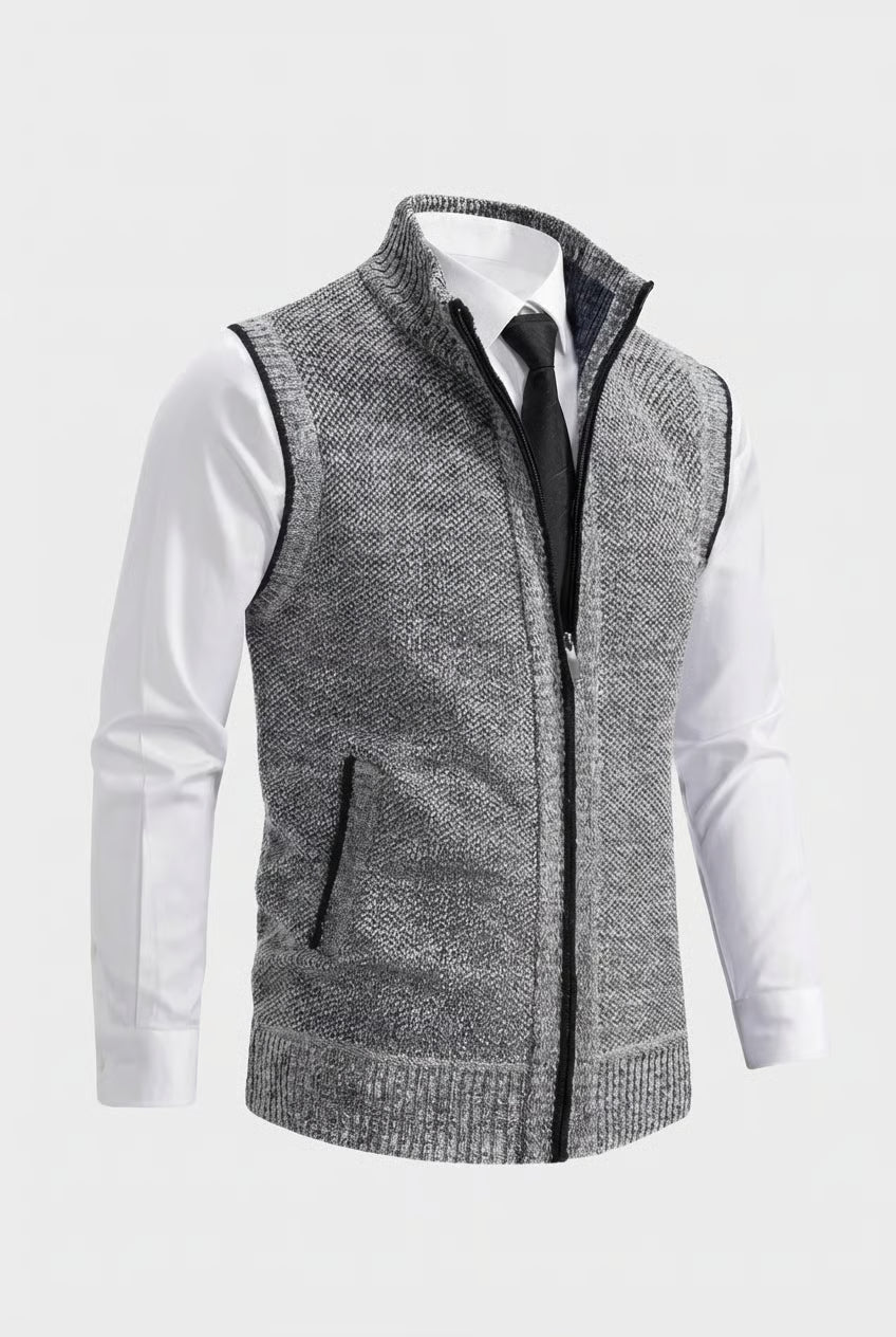 Chaleco Hombre con Cremallera Completa Ajuste Elegante - Mavetta