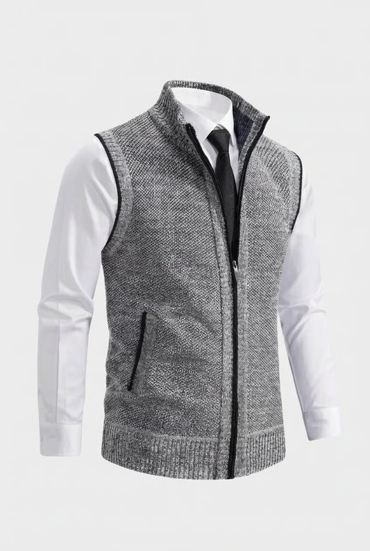 Chaleco Hombre con Cremallera Completa Ajuste Elegante - Mavetta