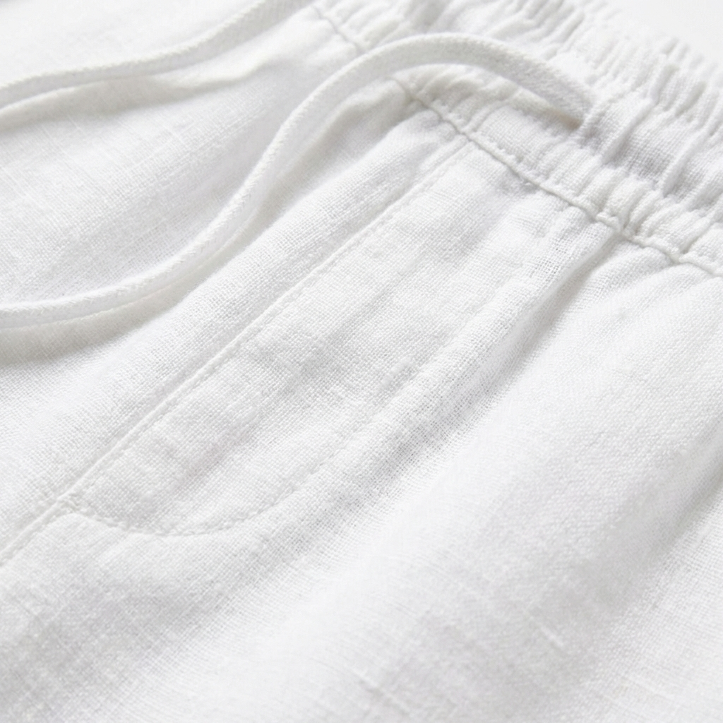 Pantalones Recortados Mujer con Cordón Ajustable