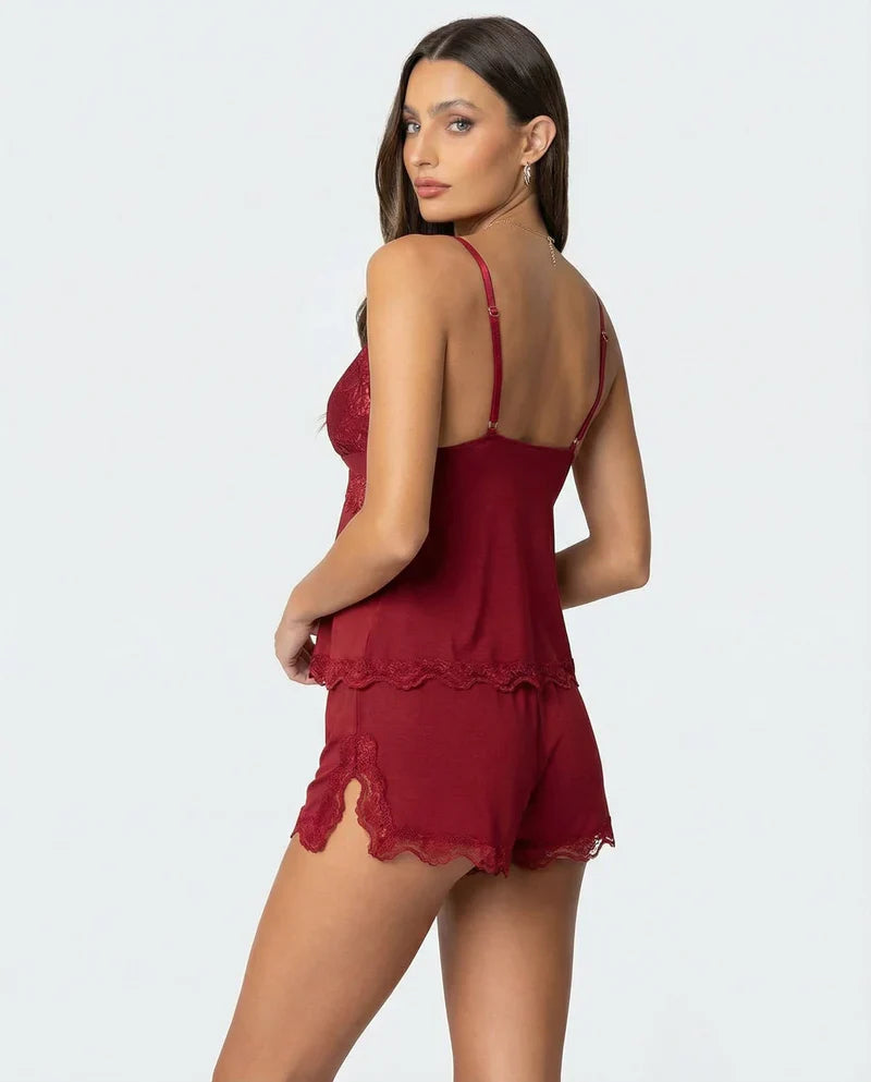 Conjunto Mujer de Encaje Delicado Corte Favorecedor